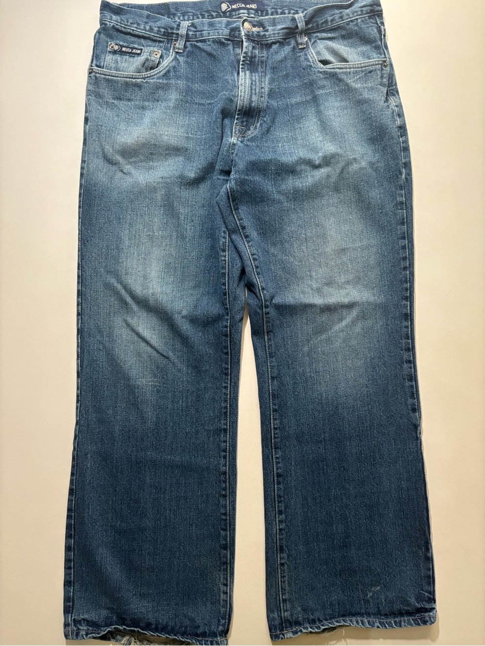 Men’s Mecca skate baggy blue faded Y2K jeans